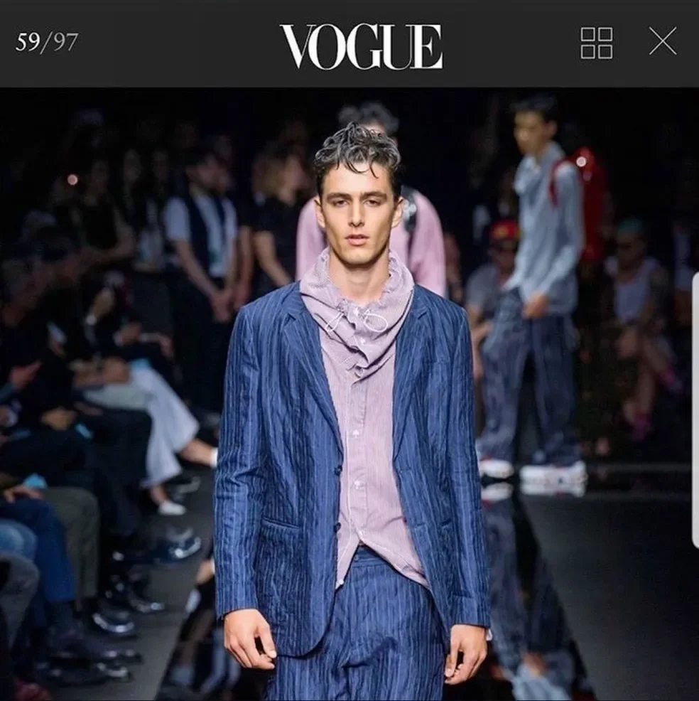 Vogue runway image featuring Luca Bold
